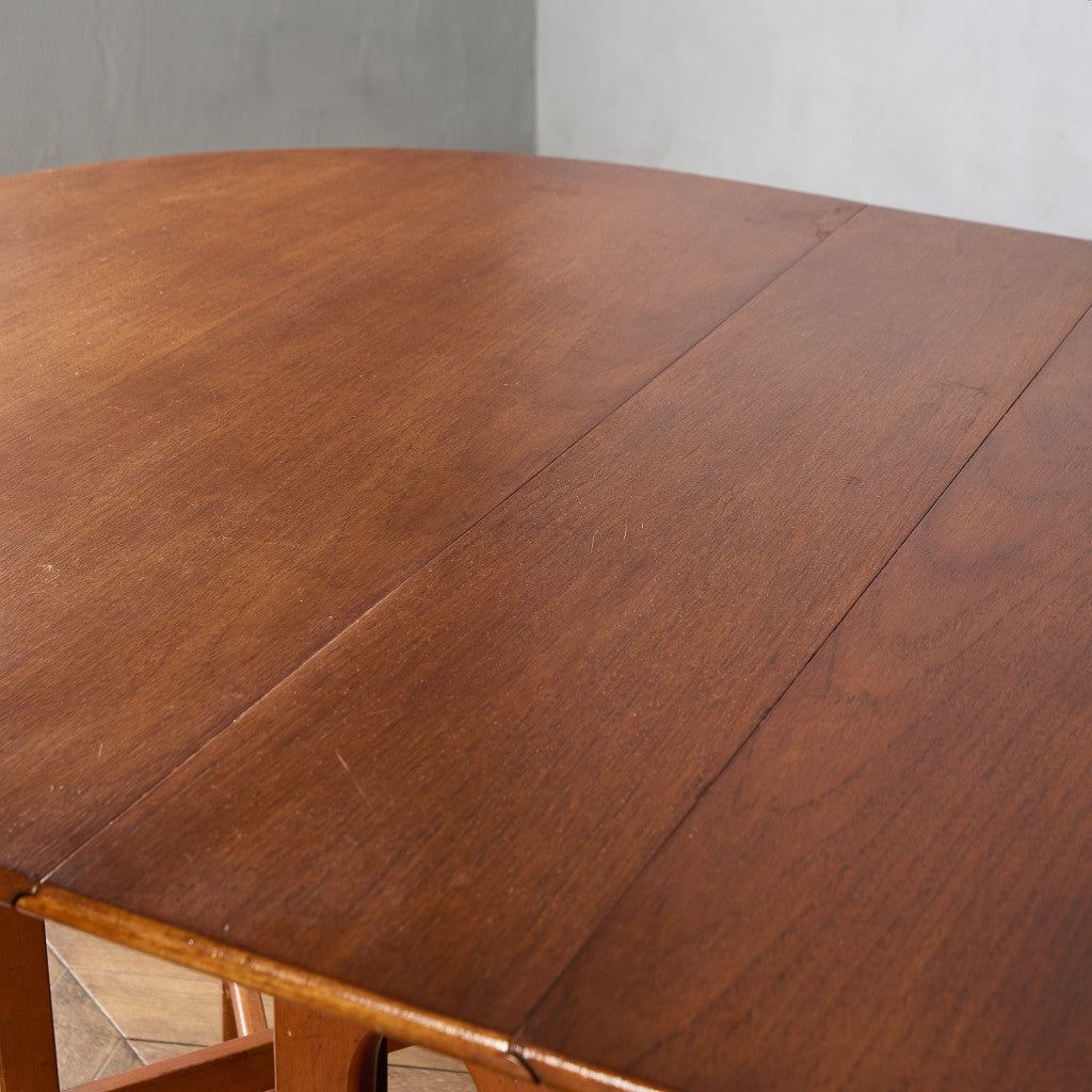 ドロップリーフゲートレッグテーブル