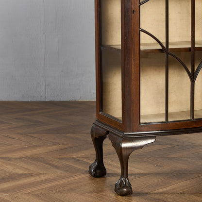 英国 クラシック ディスプレイ ガラス キャビネット #97302