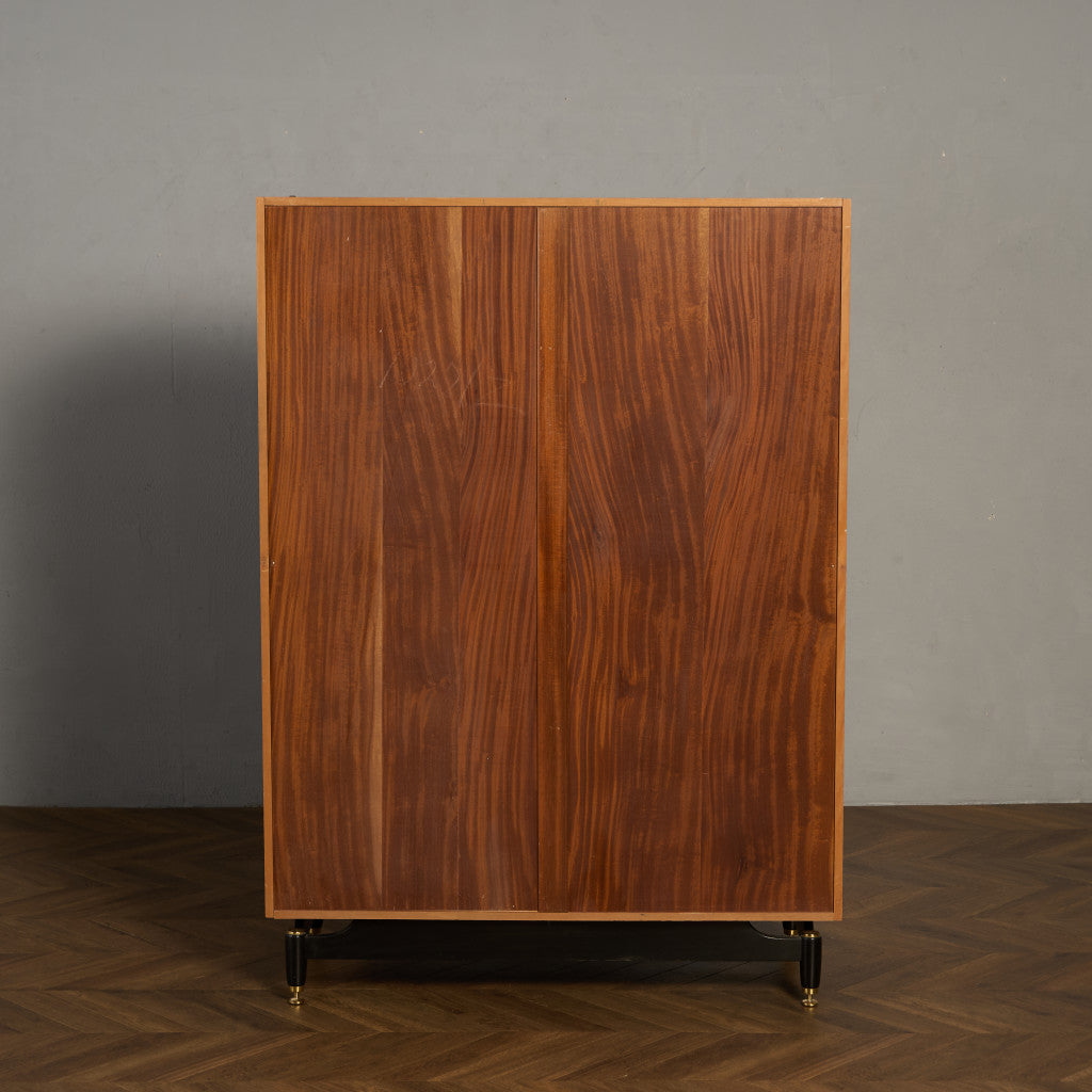 Chinese white ヴィンテージ 3ドア ワードローブ 初期ゴールドラベル