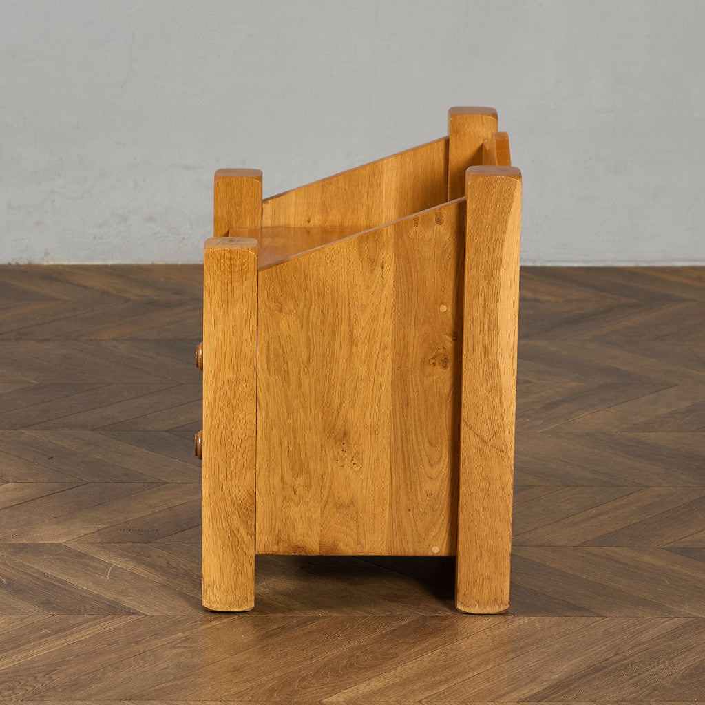 オランダ製 オーク 無垢材 サイドキャビネット