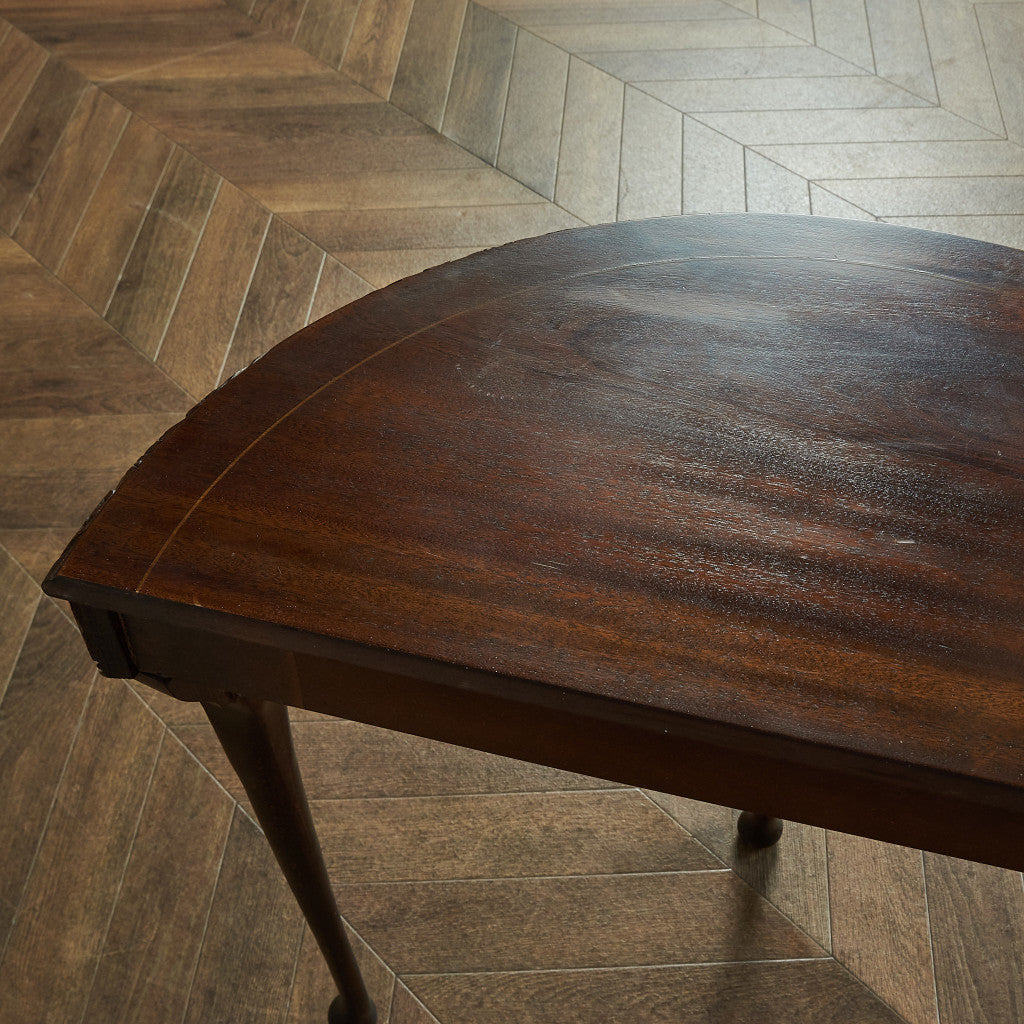 英国製 ハーフムーンテーブル