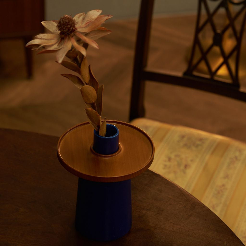 hanauke フラワーベース / BLUE