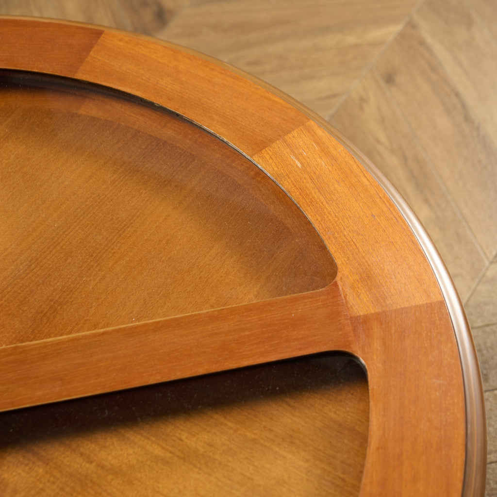 ヴィンテージ ガラストップ ネスト コーヒーテーブル