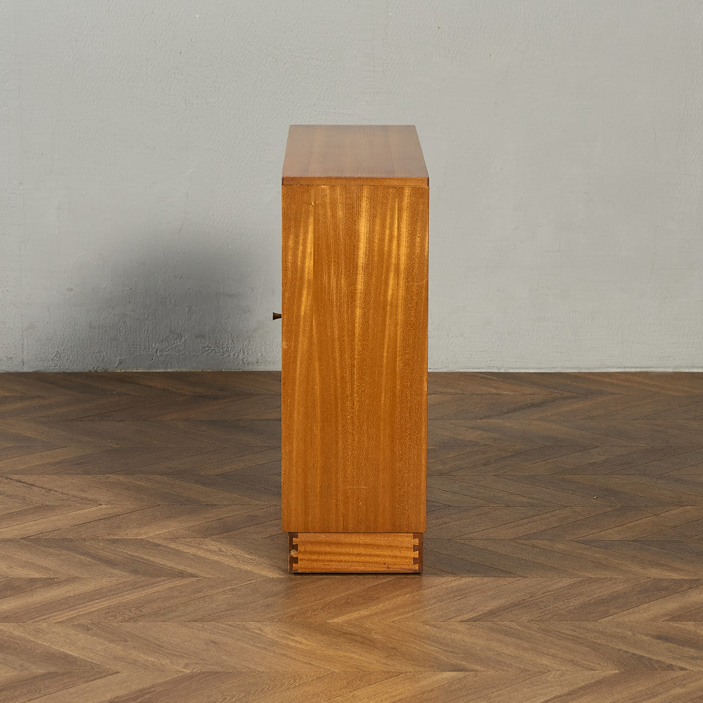 Cumbrae ヴィンテージ ナロー ガラス ブックケース 食器棚