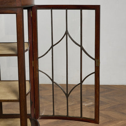 英国 クラシック ディスプレイ ガラス キャビネット #97302