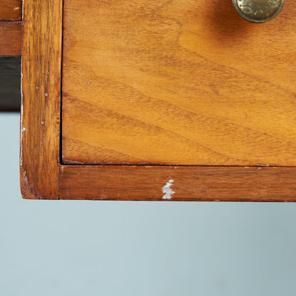 Antique British walnut double-sided desk #82058