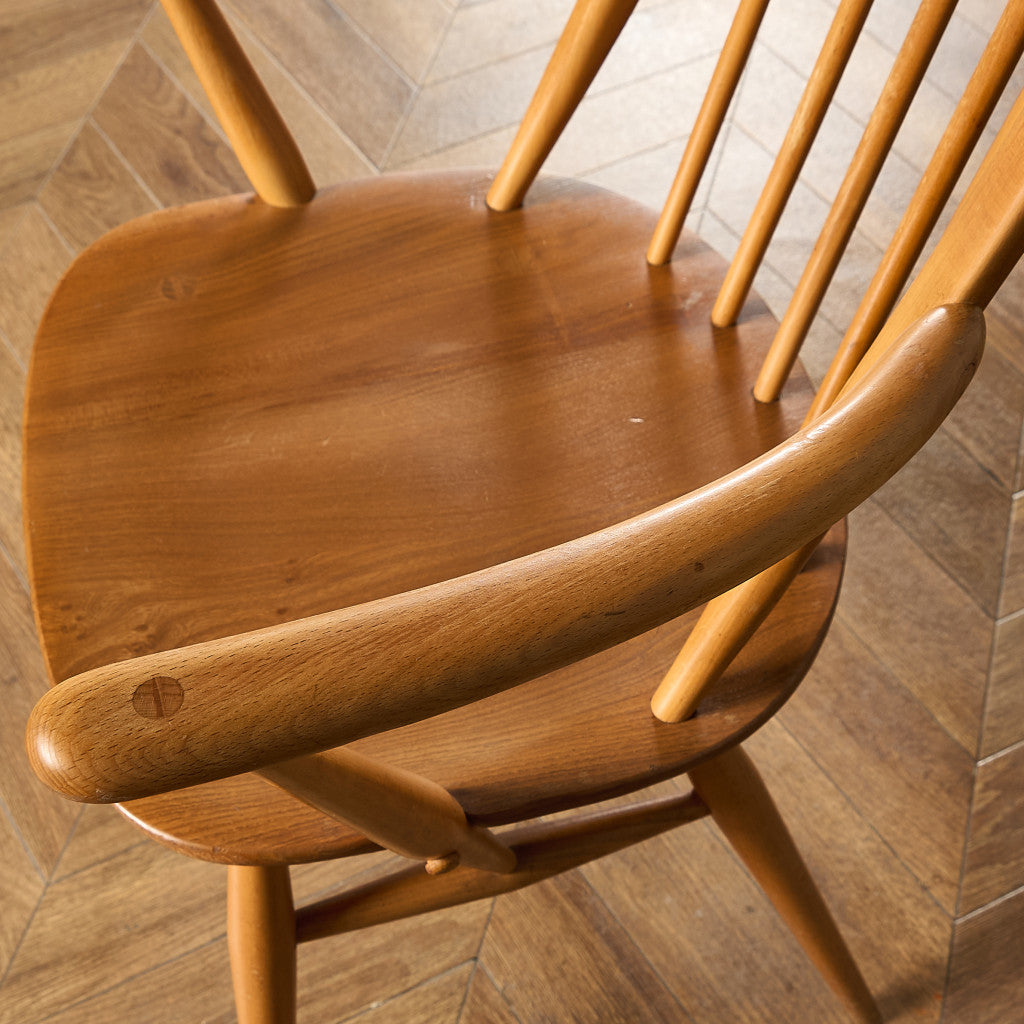 アーコール ERCOL ヴィンテージ クエーカー アームチェア ブルーラベル #94157