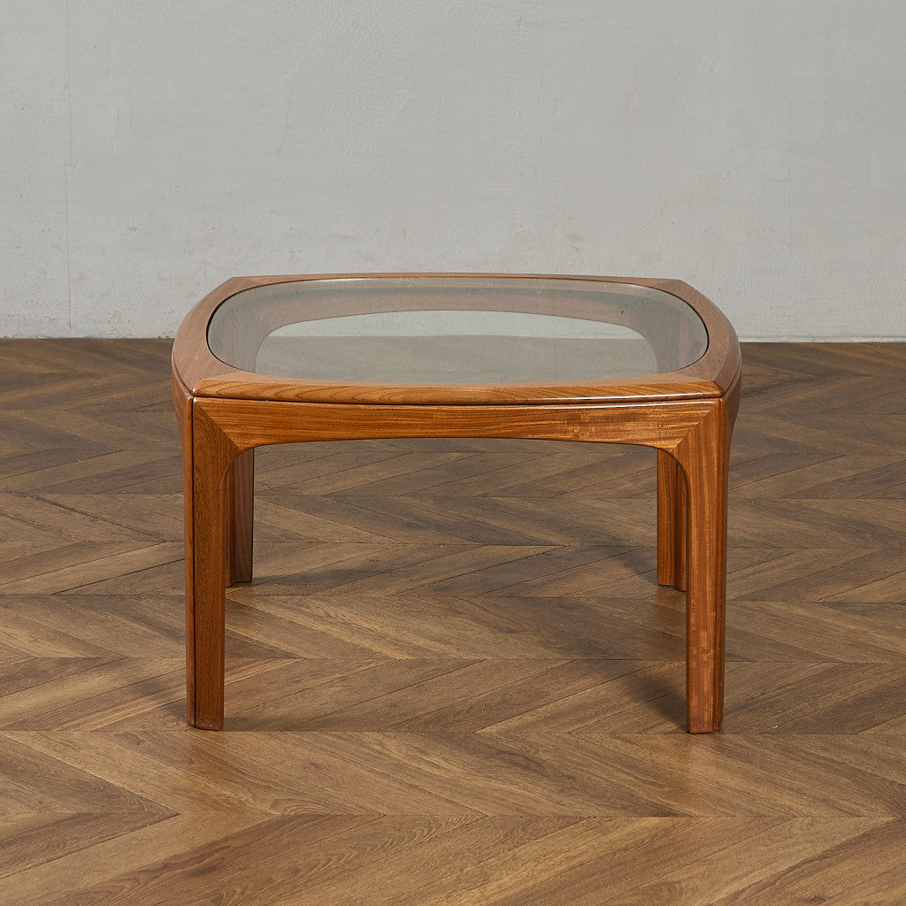 ヴィンテージ スクエア ガラス センターテーブル