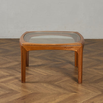 ヴィンテージ スクエア ガラス センターテーブル