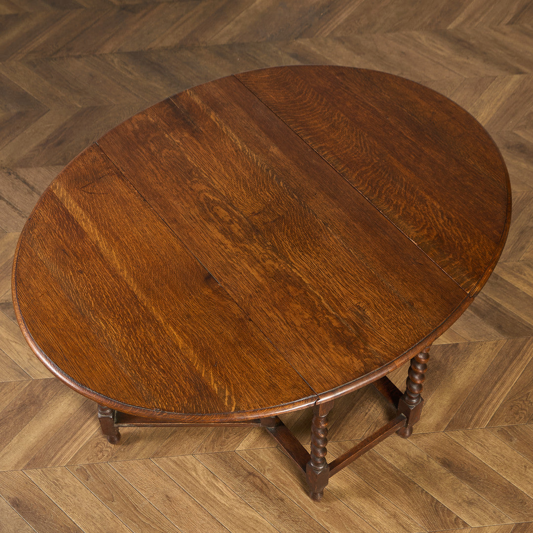 英国 クラシック ドロップリーフ ゲートレッグテーブル #91795