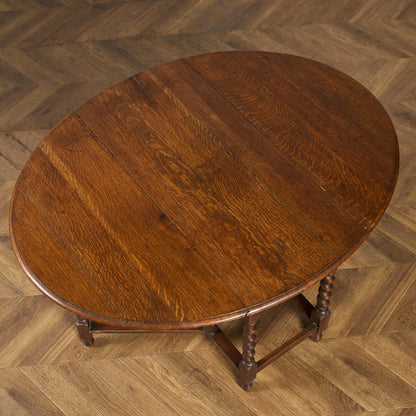 英国 クラシック ドロップリーフ ゲートレッグテーブル #91795