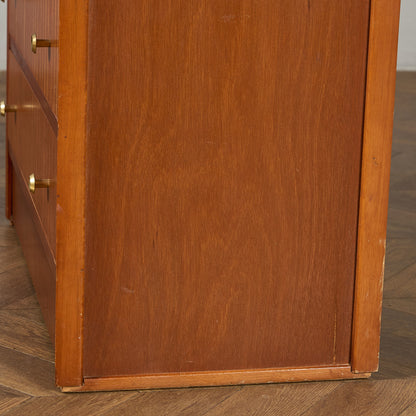 英国 ヴィンテージ 6段 トール チェスト