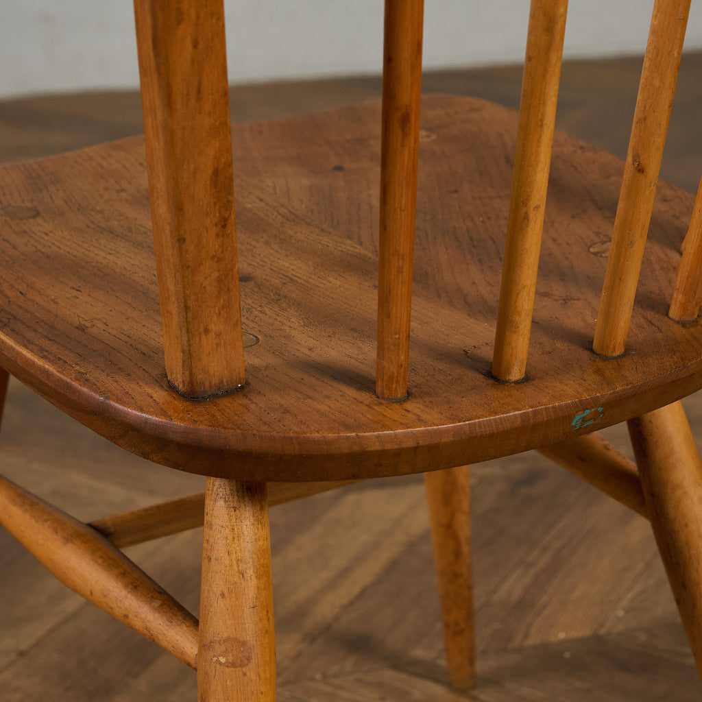 アーコール ERCOL ヴィンテージ 4本 スポーク フープバックチェア ネイビーブルーラベル #89767
