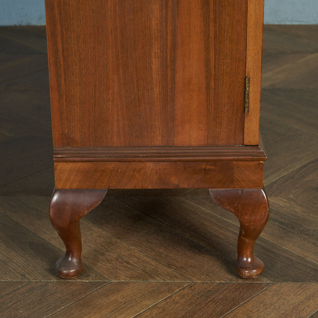 英国クラシック ウォールナット材 ブックケース / 食器棚