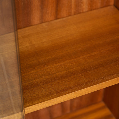 Cumbrae ヴィンテージ ナロー ガラス ブックケース 食器棚