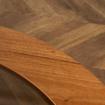 ヴィンテージ スモーク ガラストップ コーヒーテーブル センターテーブル