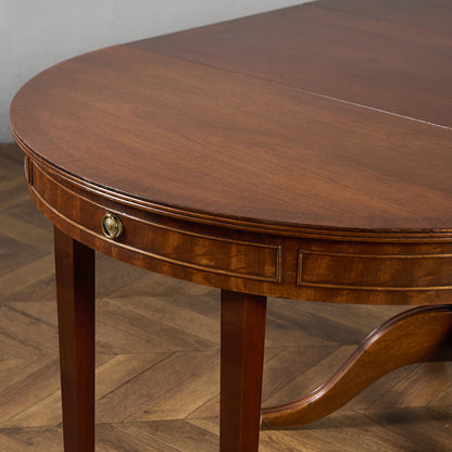 英国 クラシック エクステンション ラウンド ロング ダイニングテーブル