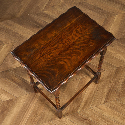 英国 クラシック バーリーシュガーツイスト サイドテーブル #91801