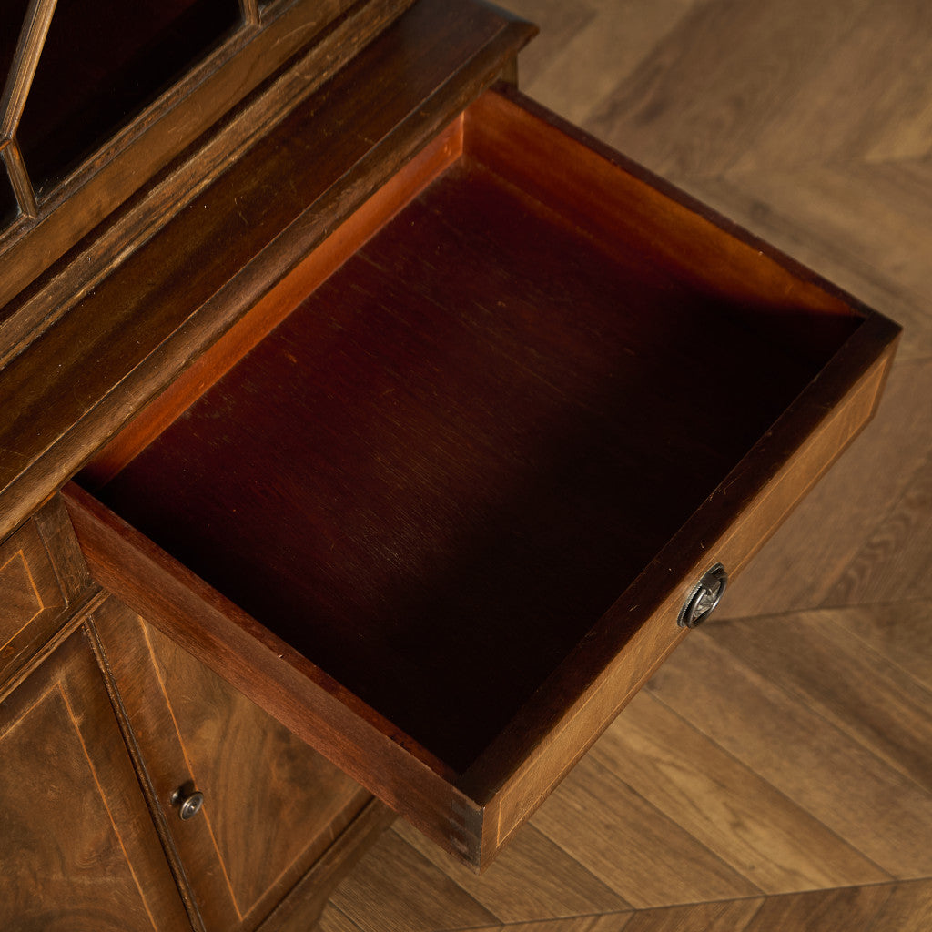 英国 クラシック エドワーディアン 様式 ブックケース カップボード