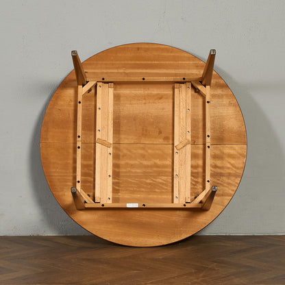 デンマーク エクステンション ラウンド ダイニングテーブル