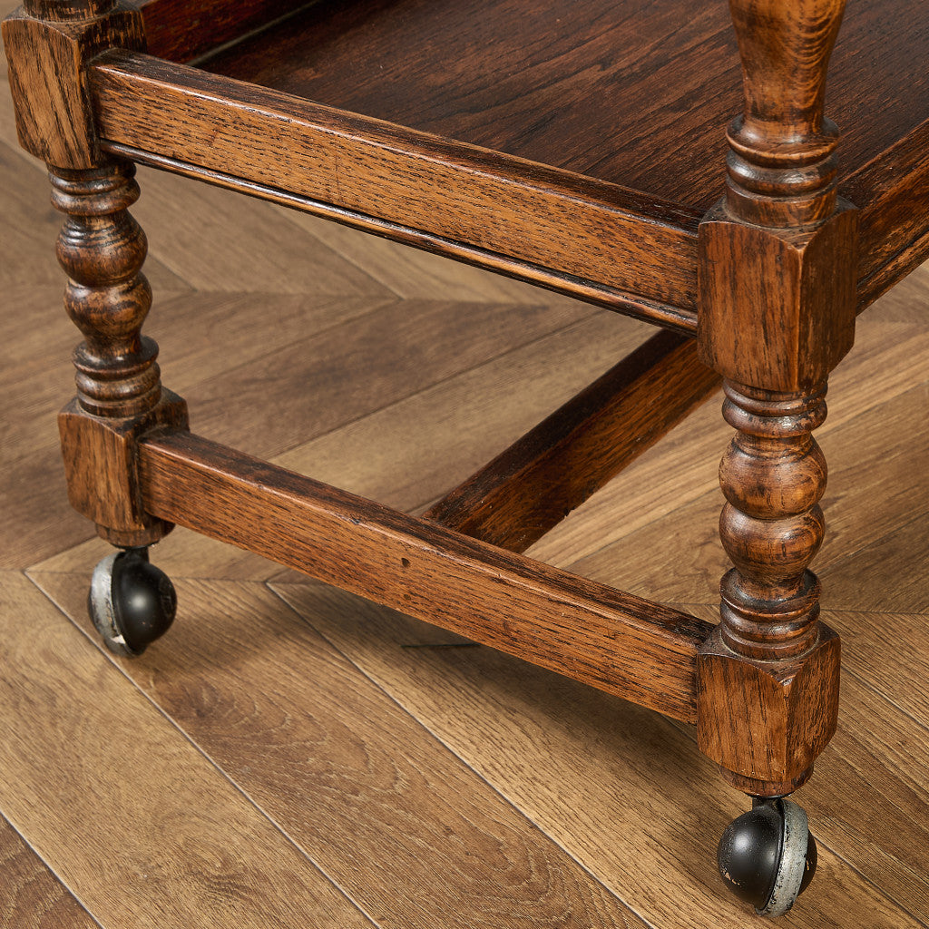 英国 クラシック ドロップリーフ サイドテーブル ティトロリー