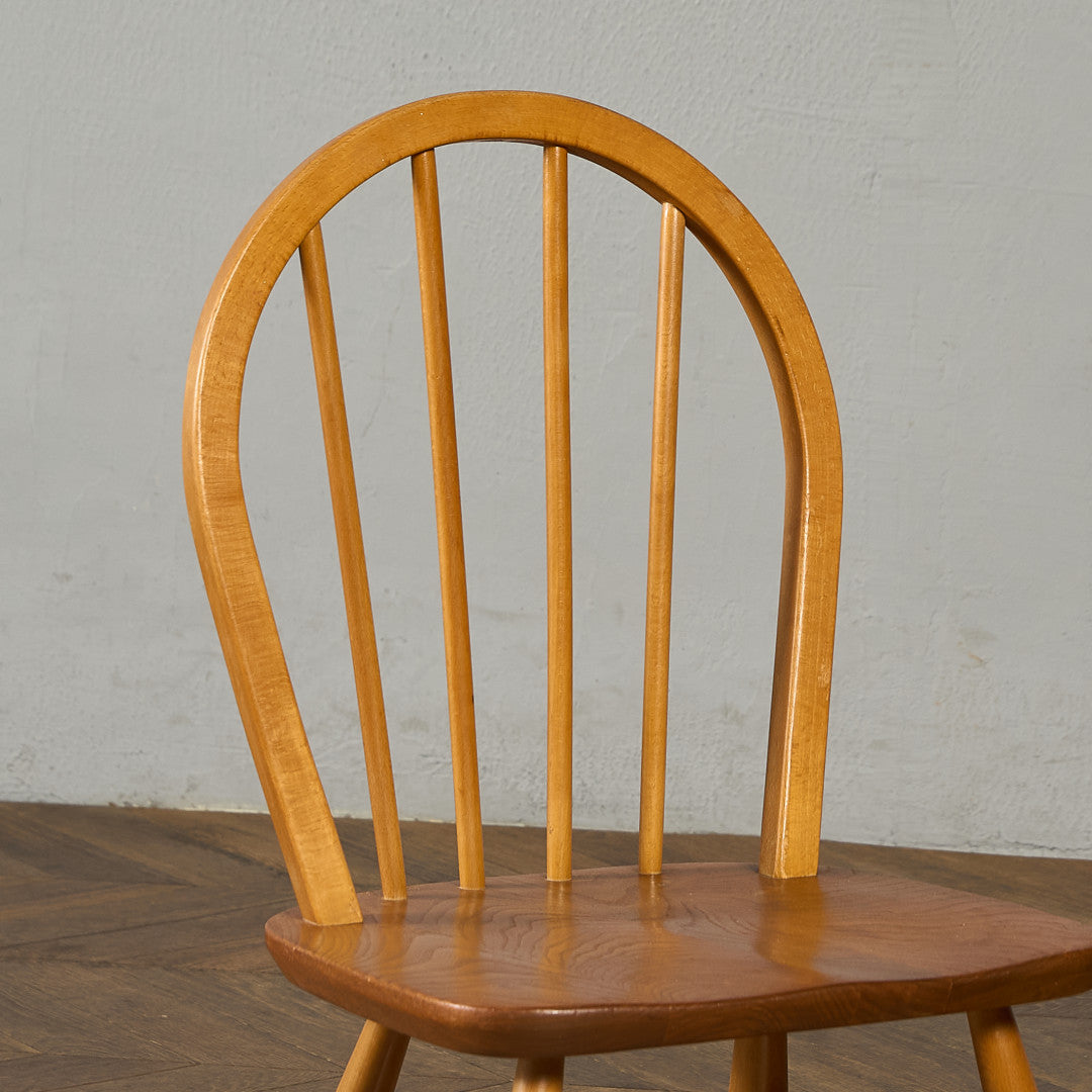 アーコール ERCOL ヴィンテージ 4本 スポーク フープバックチェア ラウンドゴールドラベル #89772