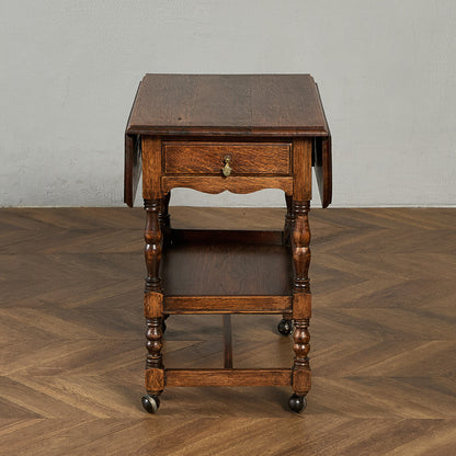 英国 クラシック ドロップリーフ サイドテーブル ティトロリー