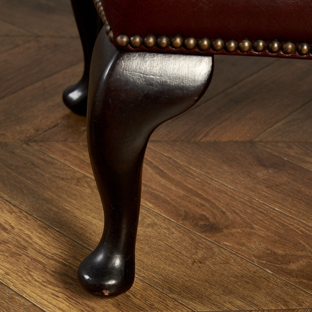 英国 クラシック チェスターフィールド スツール #83791