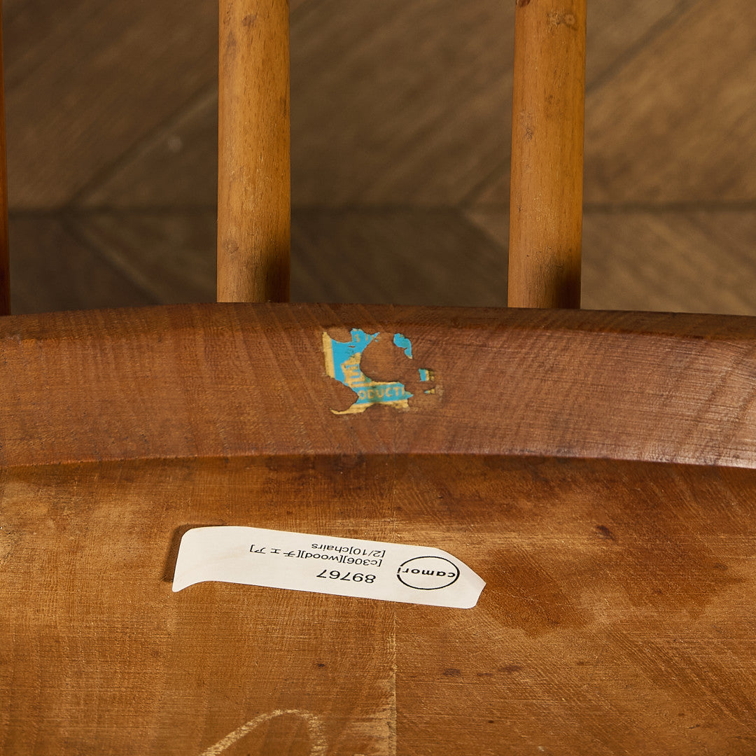 アーコール ERCOL ヴィンテージ 4本 スポーク フープバックチェア ネイビーブルーラベル #89767