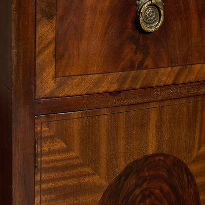 英国 アンティーク ビューロー ブックケース