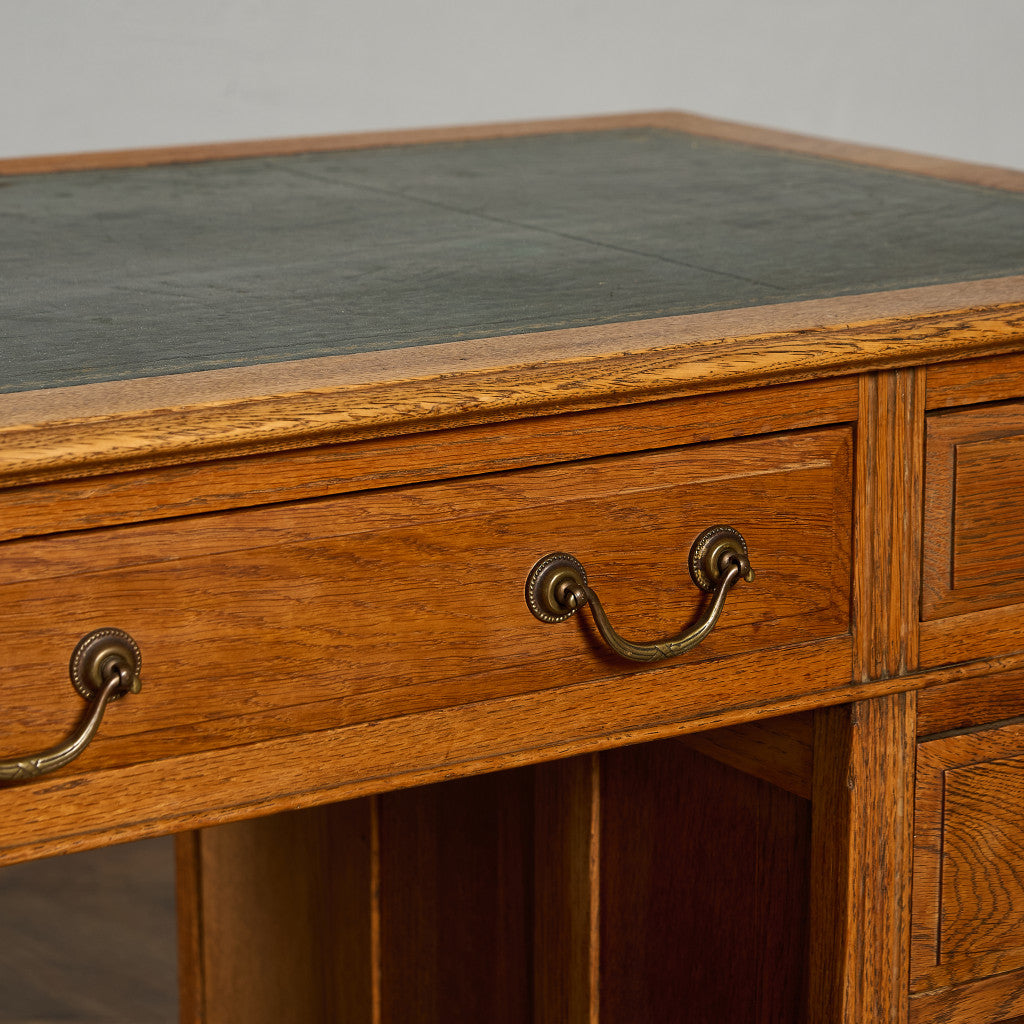 英国 クラシック 両袖デスク