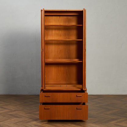 ヴィンテージ ガラス キャビネット