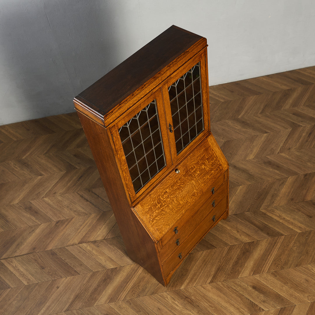 英国 クラシック ビューロー ブックケース デスク