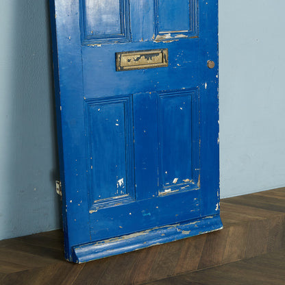 British antique painted wooden door #65923