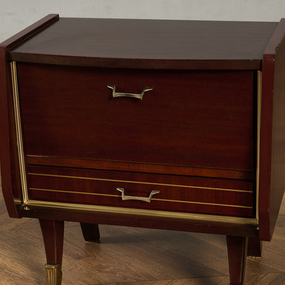 英国 ヴィンテージ ベッドサイド キャビネット