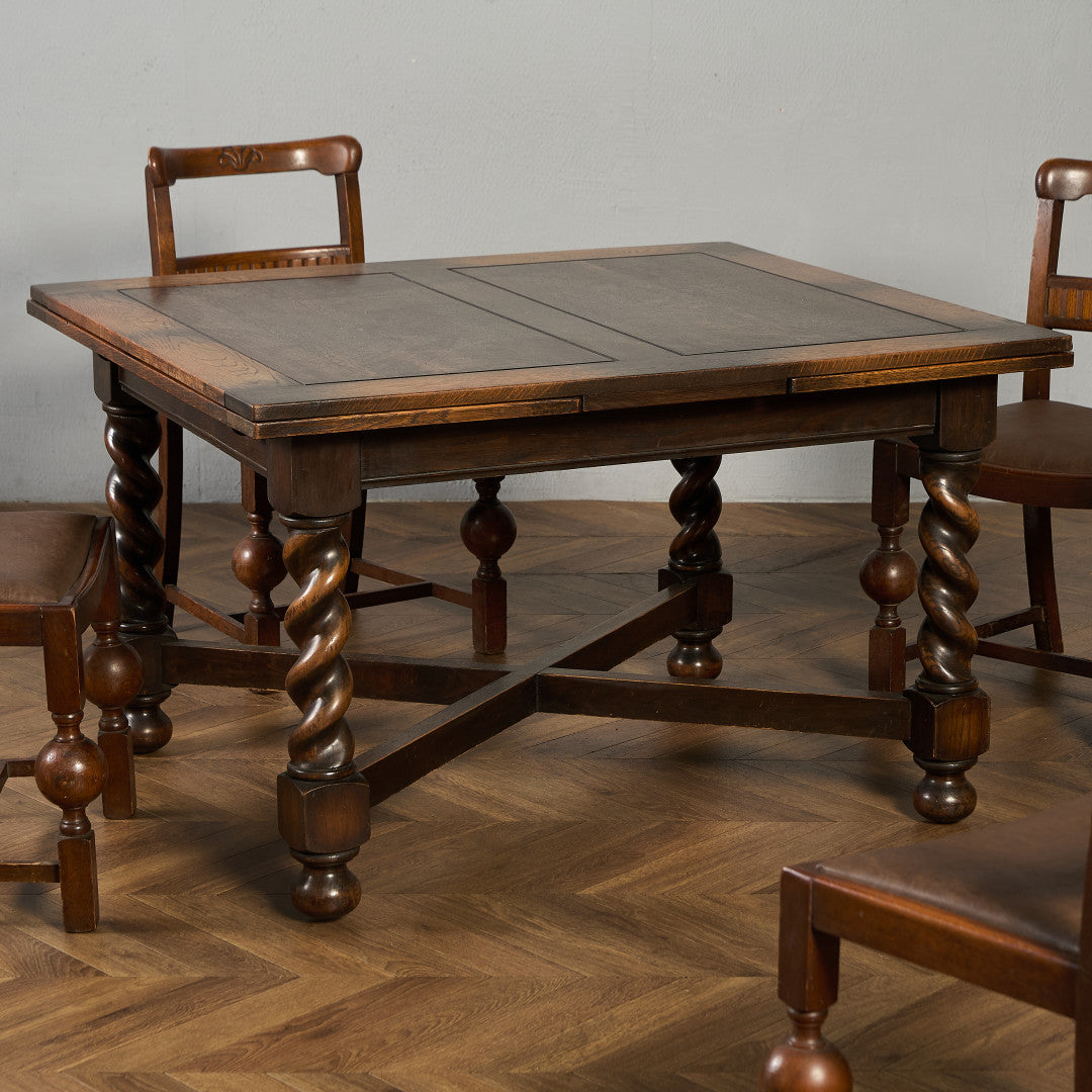 英国 クラシック ドローリーフ ダイニングテーブル