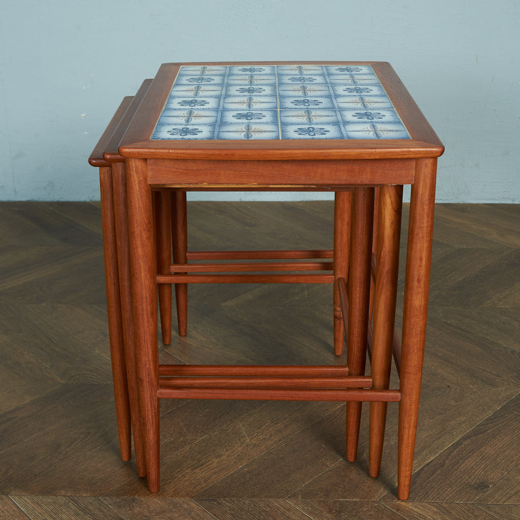 北欧ヴィンテージ タイルトップ ネストテーブル #72166 – camori