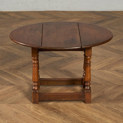 英国 クラシック ターントップ ドロップリーフ サイドテーブル