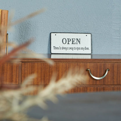 OPEN&CLOSED アイアンプレート