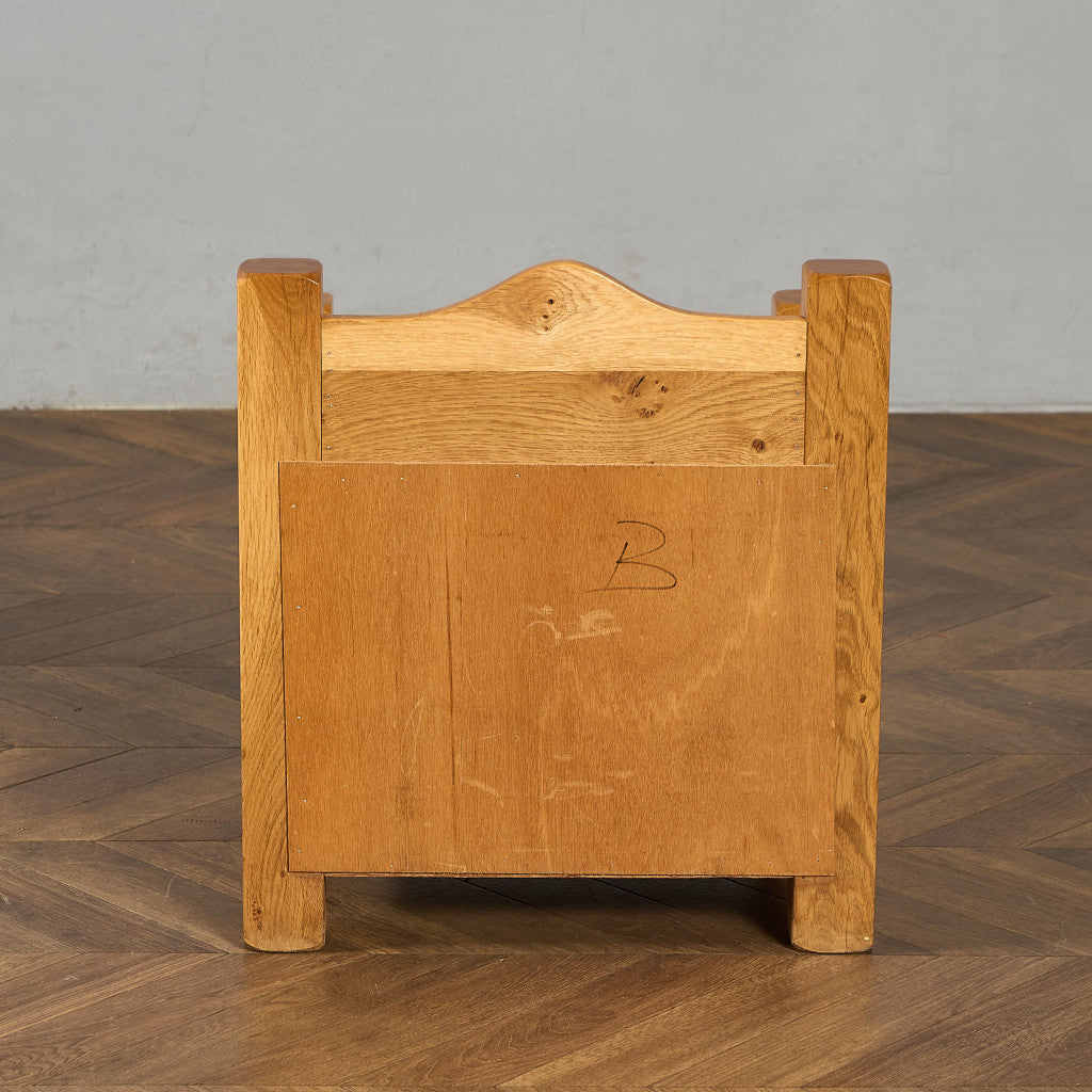 オランダ製 オーク 無垢材 サイドキャビネット