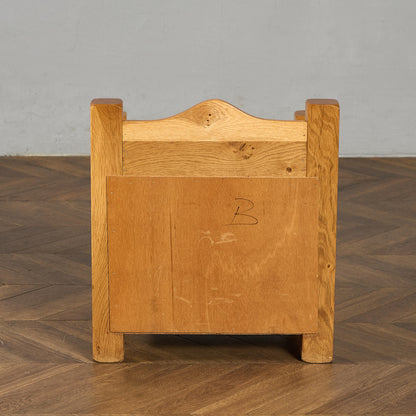 オランダ製 オーク 無垢材 サイドキャビネット