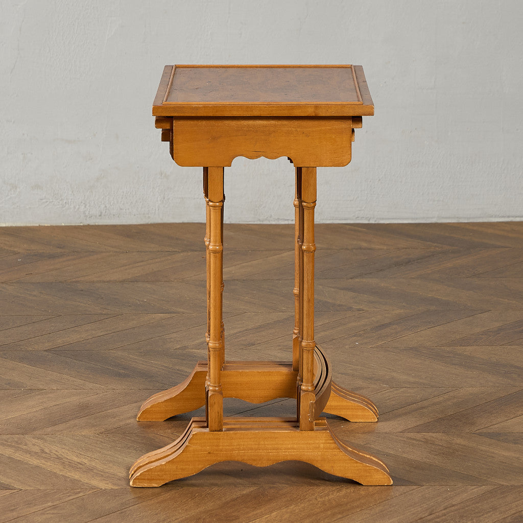 英国 クラシック イチイ ネストテーブル #95461