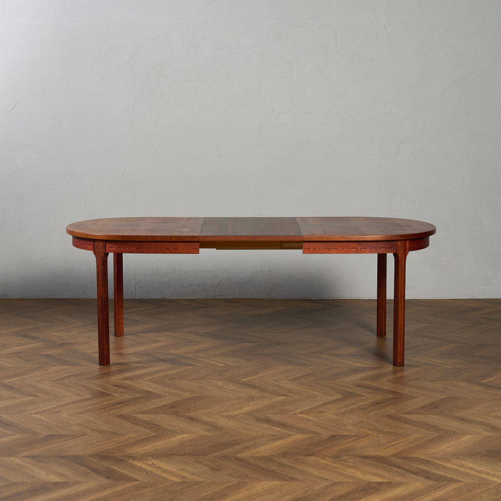 ヴィンテージ エクステンション オーバル ロング ダイニングテーブル