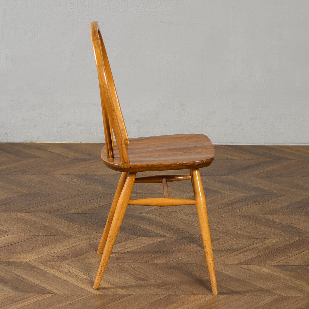 ヴィンテージ 4本 スポーク フープバックチェア ブルーラベル