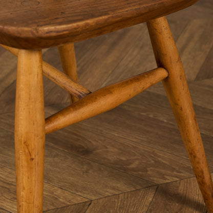 アーコール ERCOL ヴィンテージ 4本 スポーク フープバックチェア ネイビーブルーラベル #89767