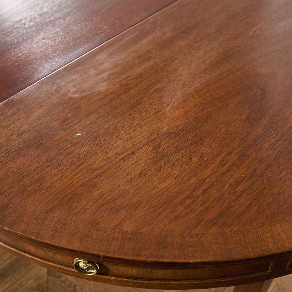 英国 クラシック エクステンション ラウンド ロング ダイニングテーブル