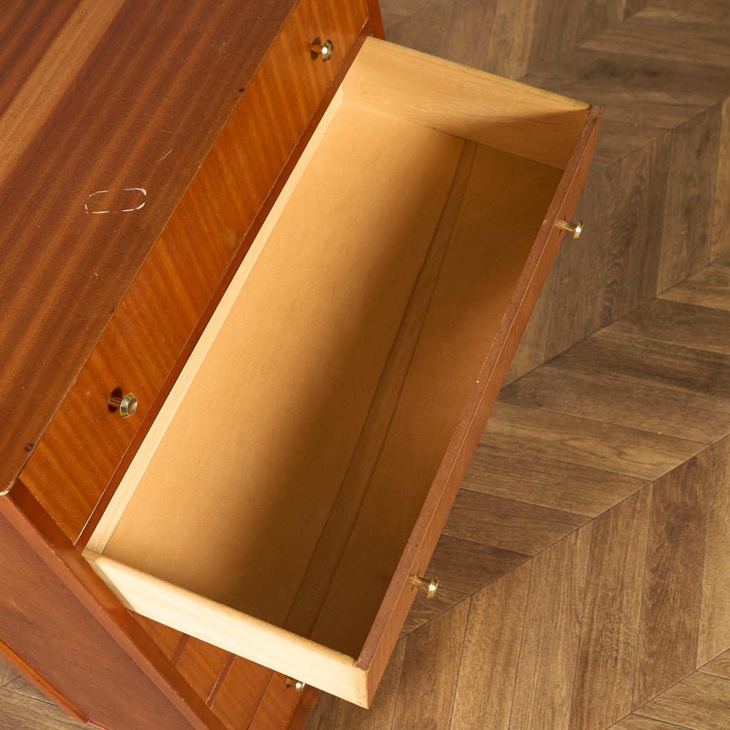 英国 ヴィンテージ 6段 トール チェスト