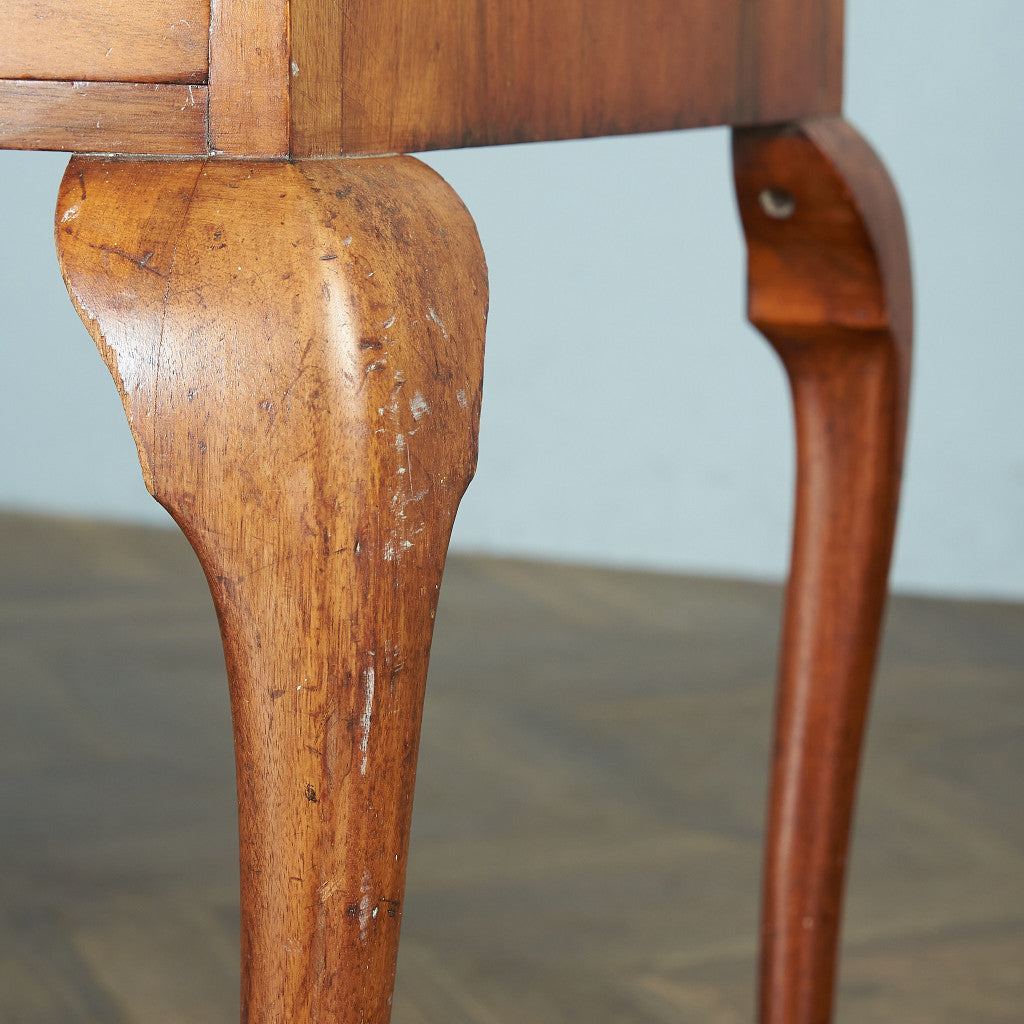 Antique British walnut double-sided desk #82058