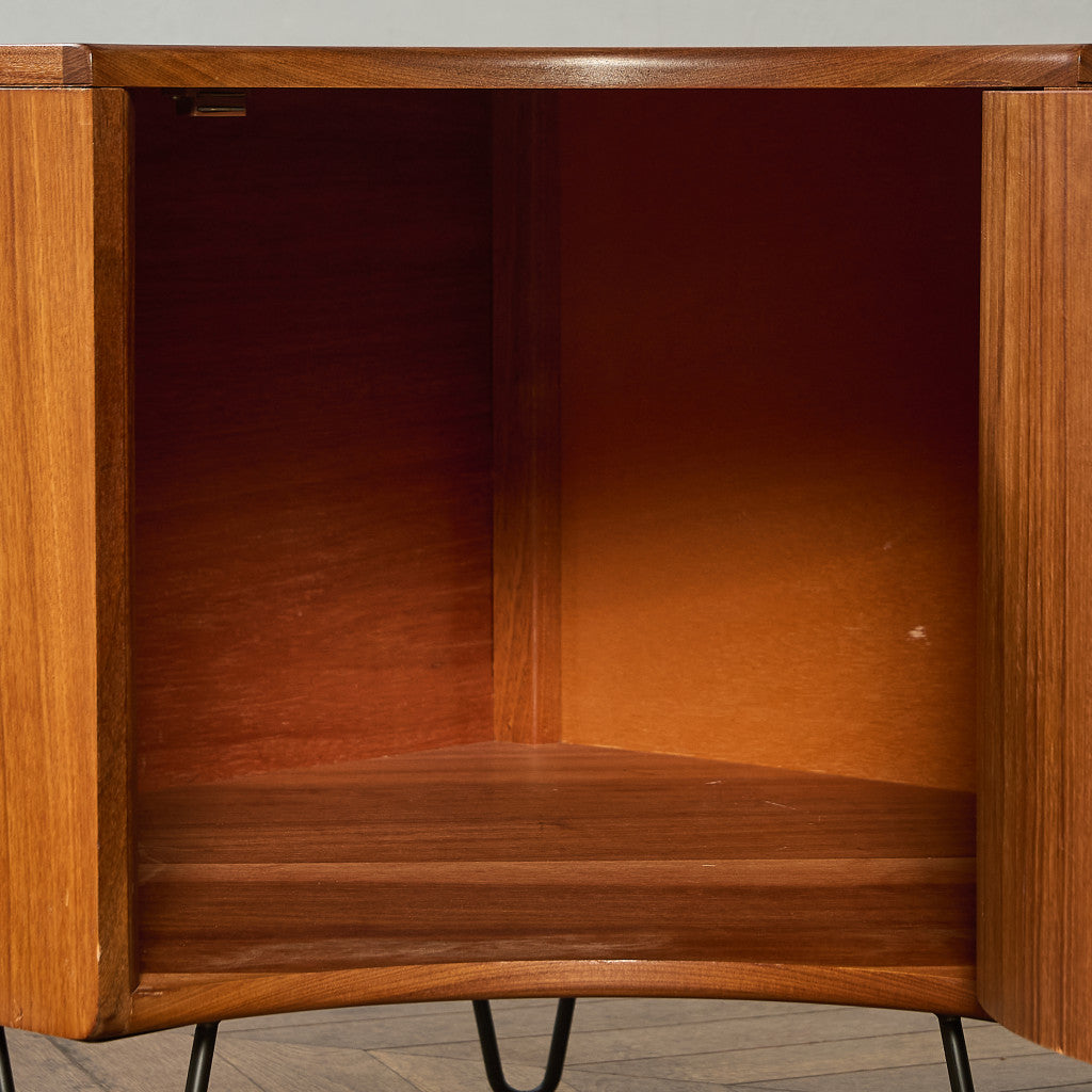 Fresco コーナーキャビネット 3点セット カスタム アイアン ヘアピンレッグ