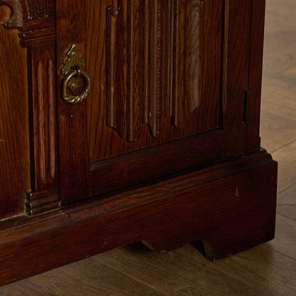 英国 クラシック オーク材 キャビネット